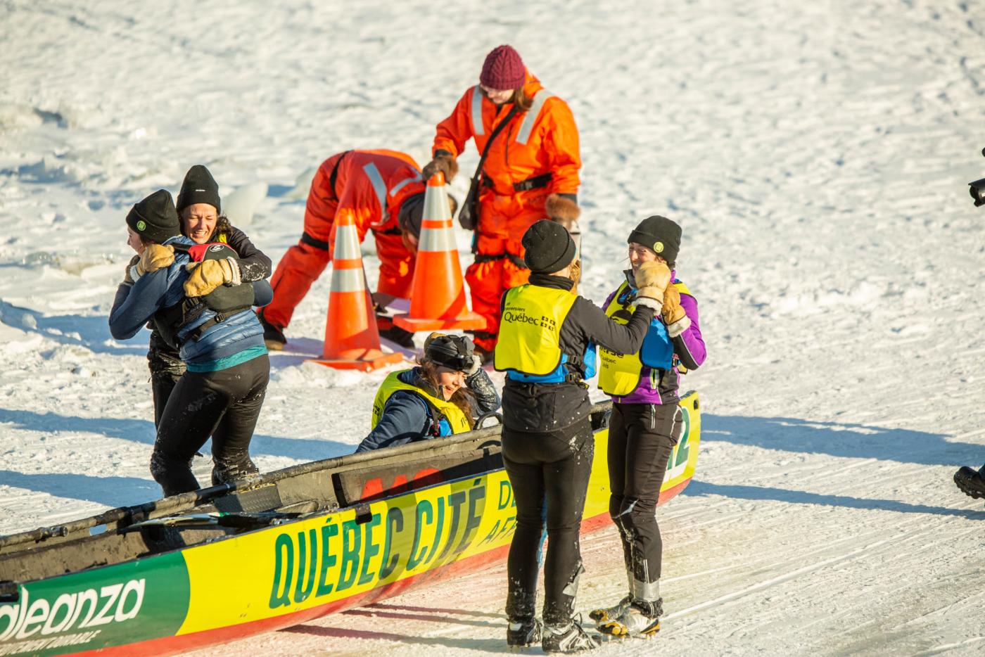 course-canot glace-ice-canoe