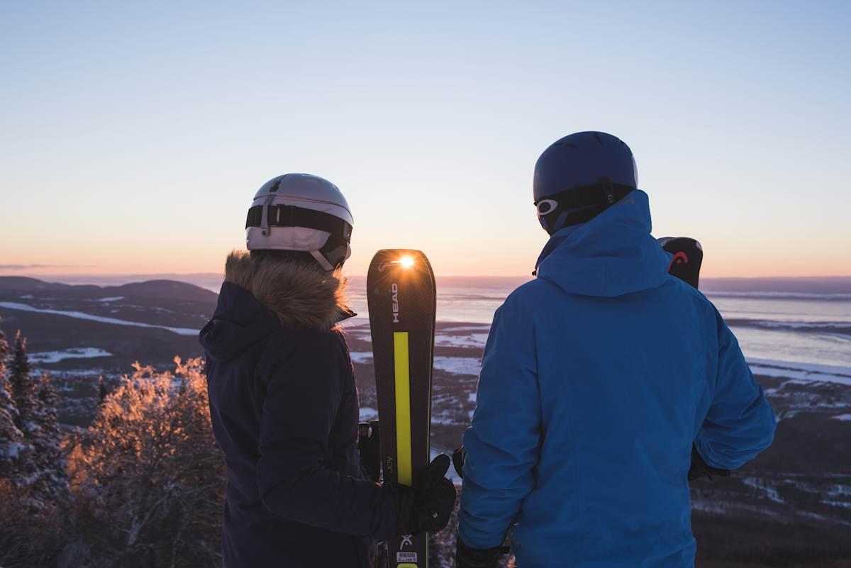 Mont-Sainte-Anne couple