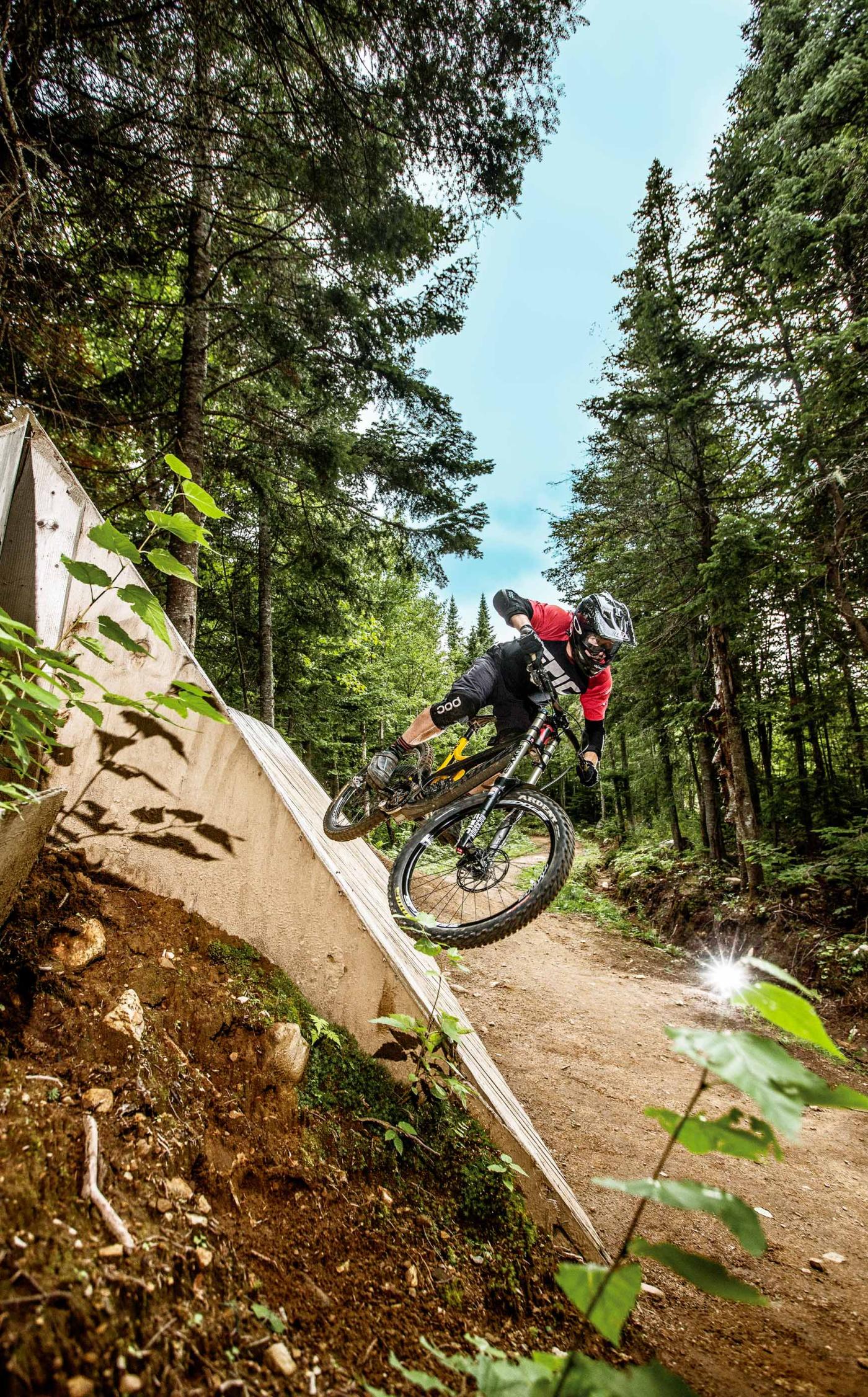 Mountain biking 