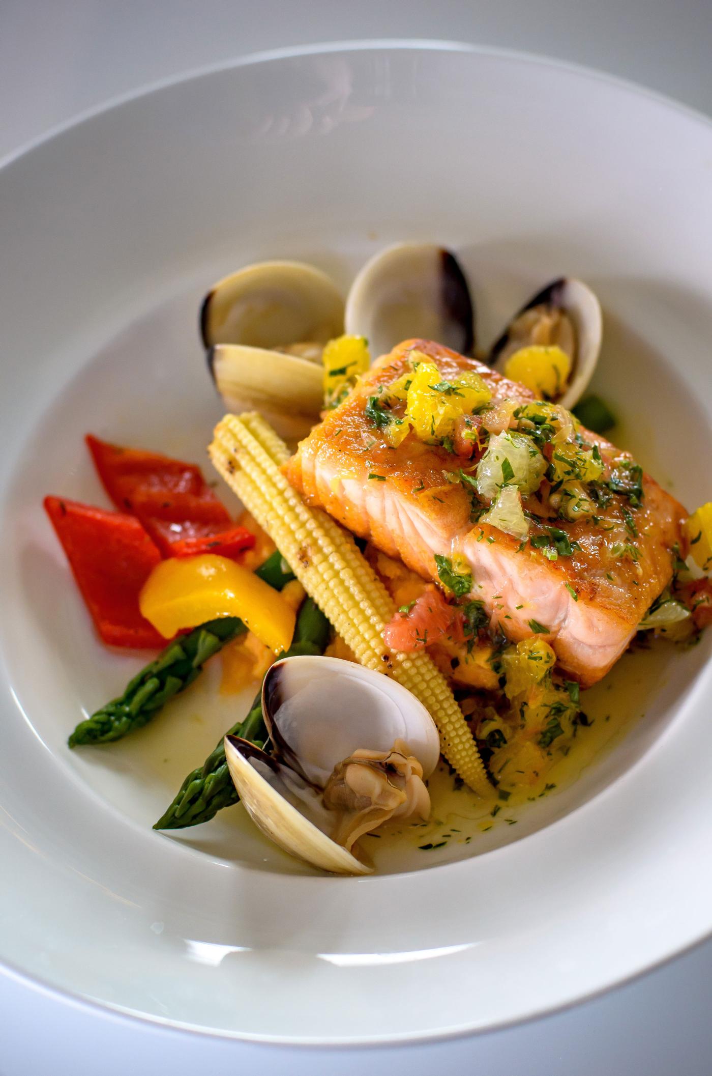 Assiette saumon Château Frontenac traiteur