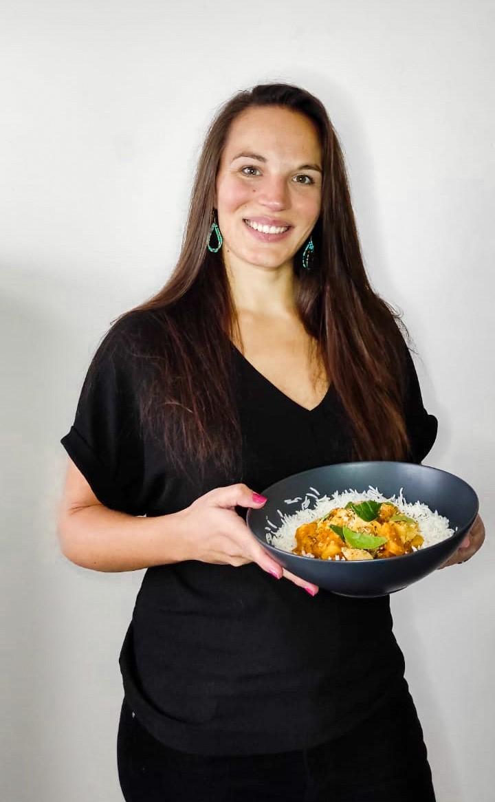Roxanne from Croisières AML and her dish