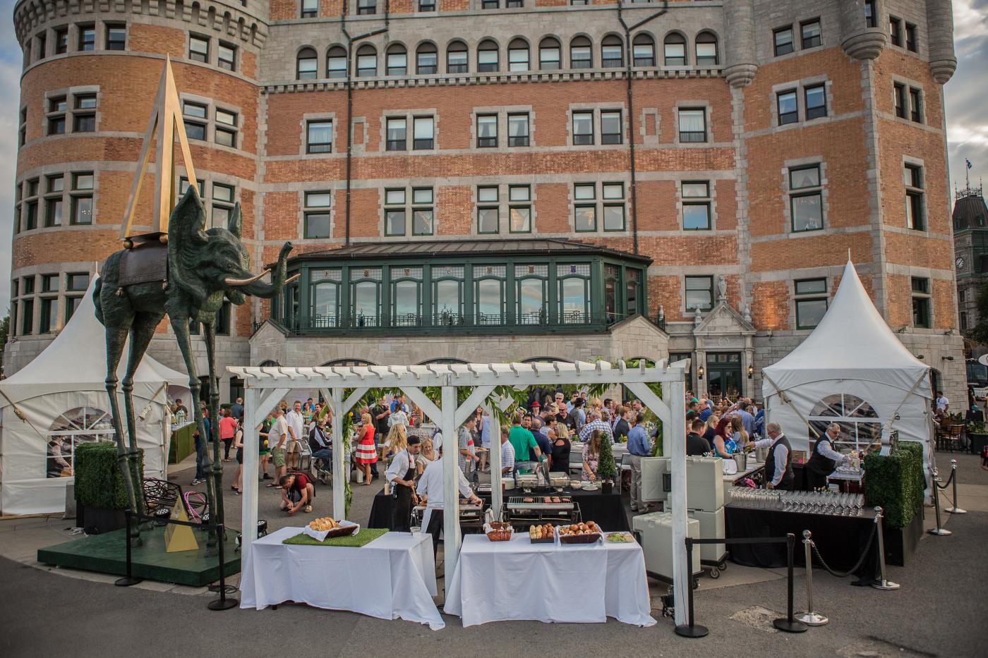 terrasse derrière le Chateau Frontenac