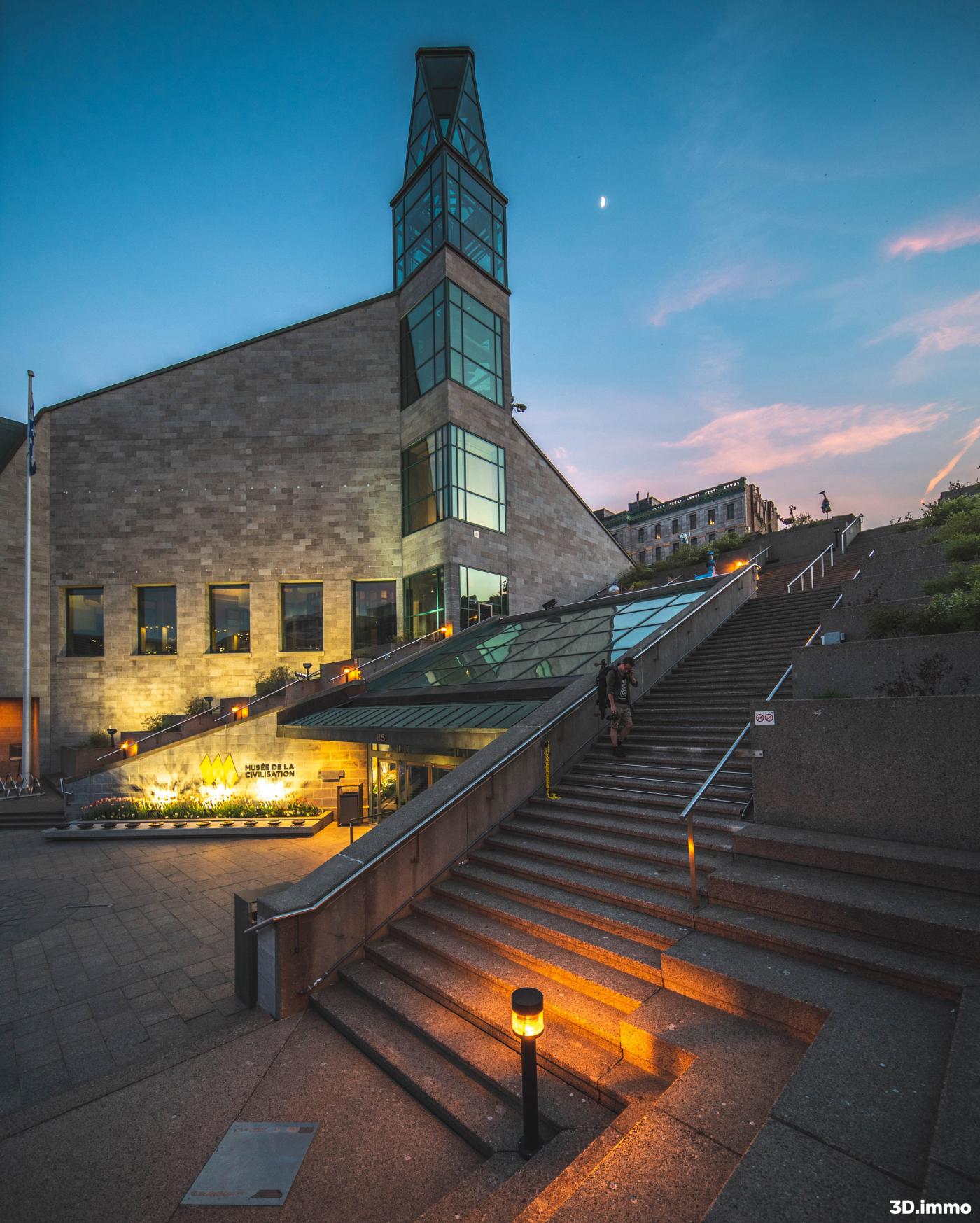 Stairs of the Musée de la Civilisation