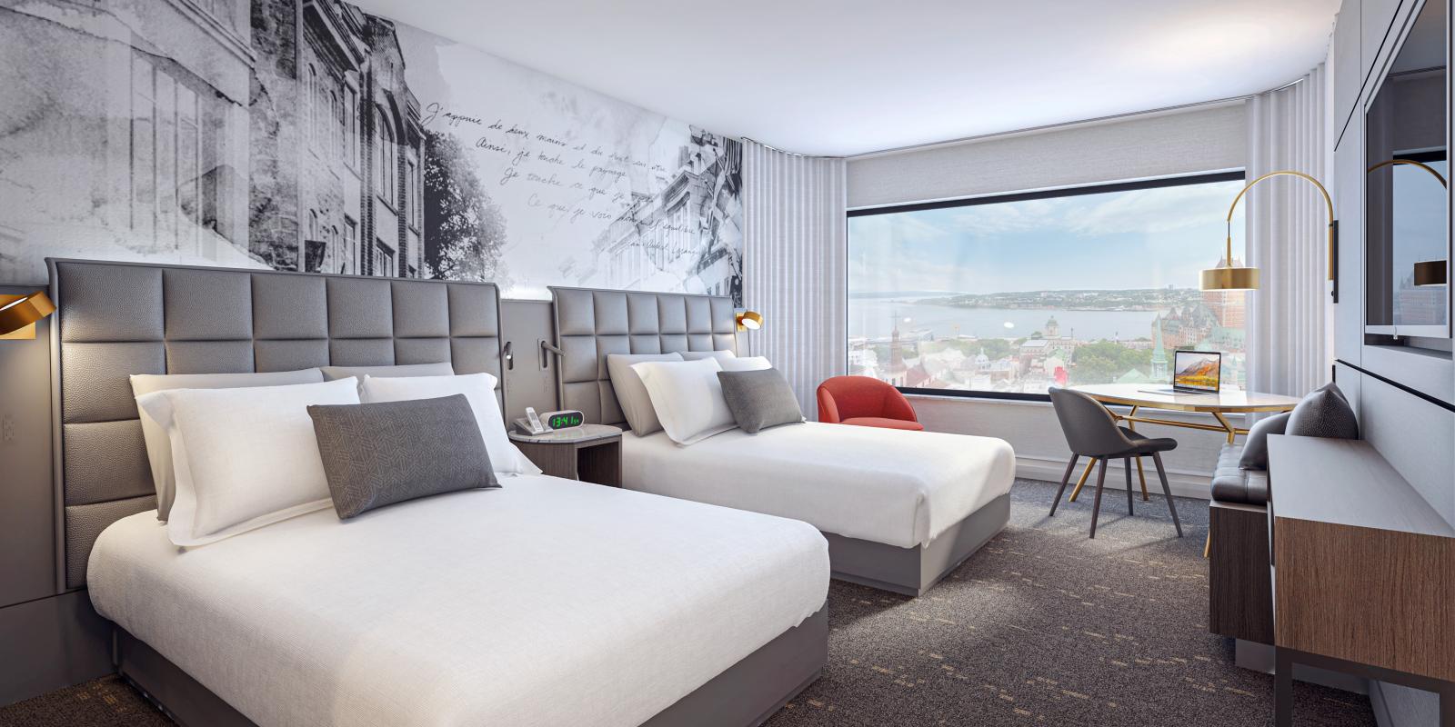 Hilton Québec - room with 2 Queen beds